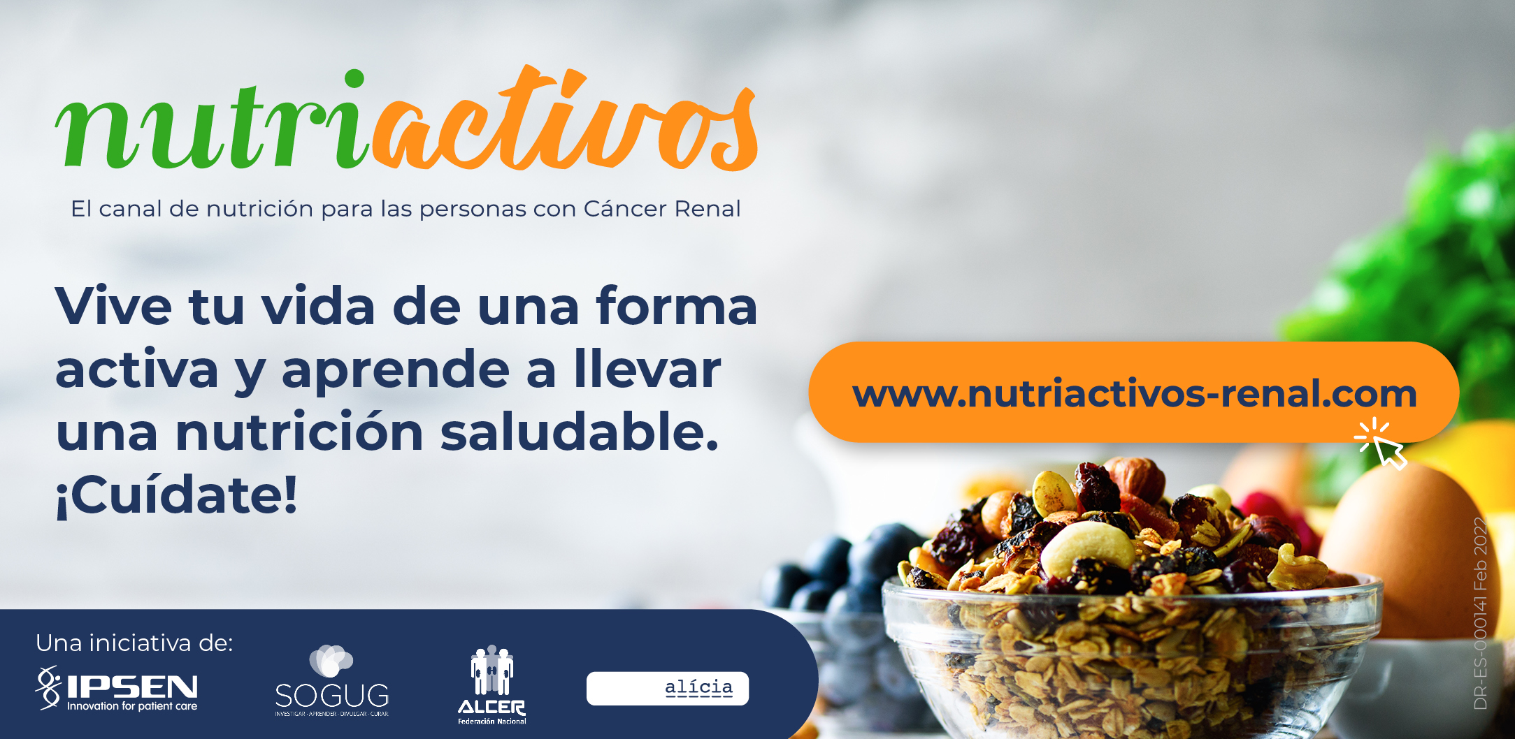 Nace 'Nutriactivos Renal' para ayudar a mejorar la calidad de vida de los  pacientes con cáncer renal mediante una alimentación saludable - Ipsen Spain